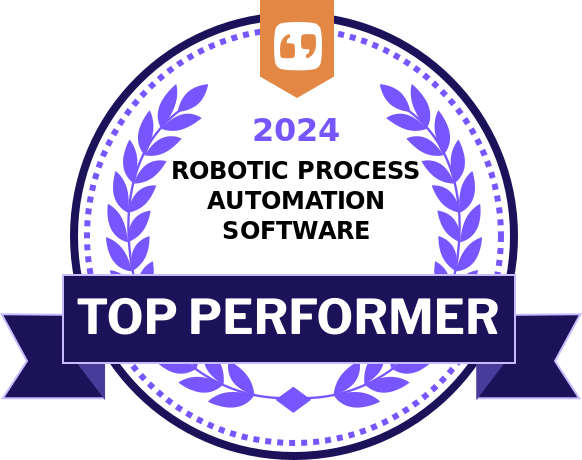 Top Performer - FeaturedCustomers Winter 2024 Robotic Process Automation Software Report